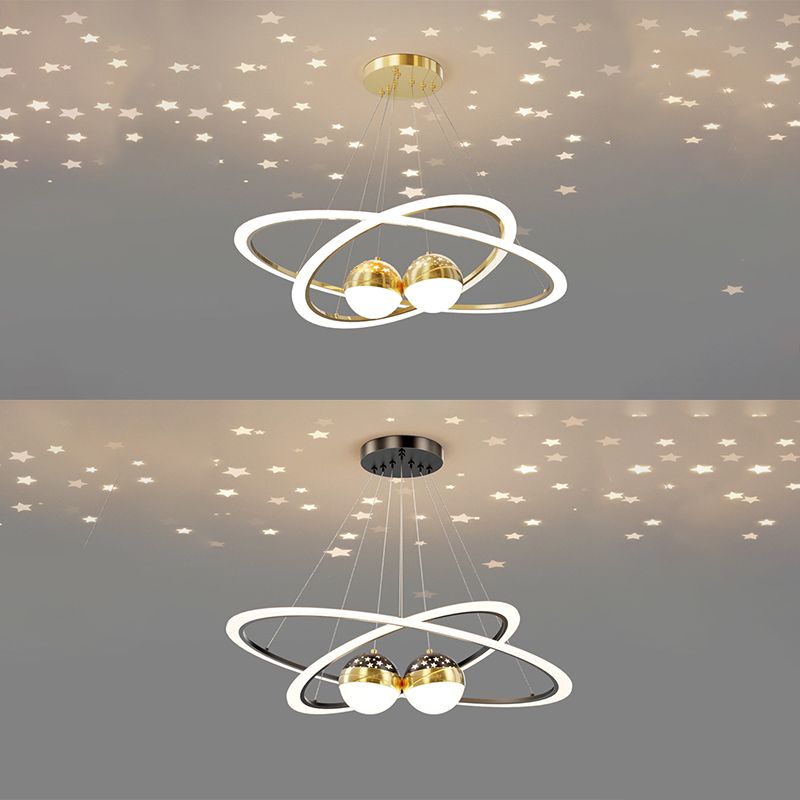 Luz nórdica moderna Luz LED LED LED LEDELIER para el comedor Rala de estar de dormitorio