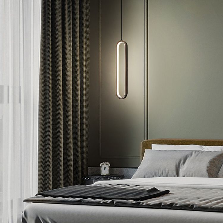 Style moderne forme linéaire lumières suspendues en métal luminaires suspendus