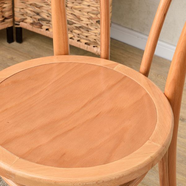 Chaise de style contemporain en bois de hêtre Cuisine Salle à manger Windsor Back Side Chairs