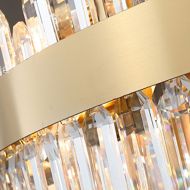Post Modern in stile Crystal Island Light Gold Simplicity Hanging Light per sala da pranzo