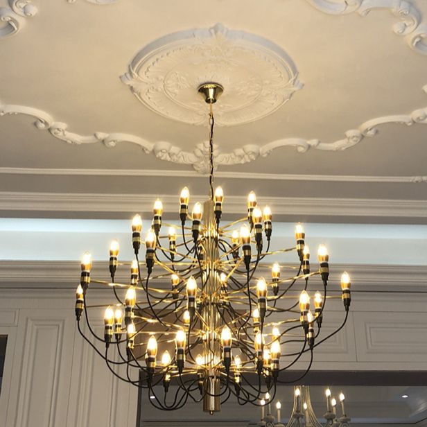 Sputnik Chandelier Industrial Style Multi Light Pendant for Living Room