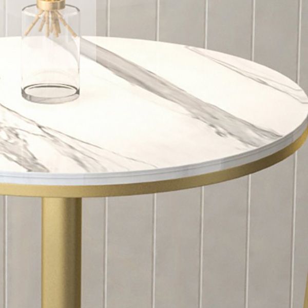 Modern Style Bar Table Set 1/3 Pieces Stone Round Bistro Set for Indoor