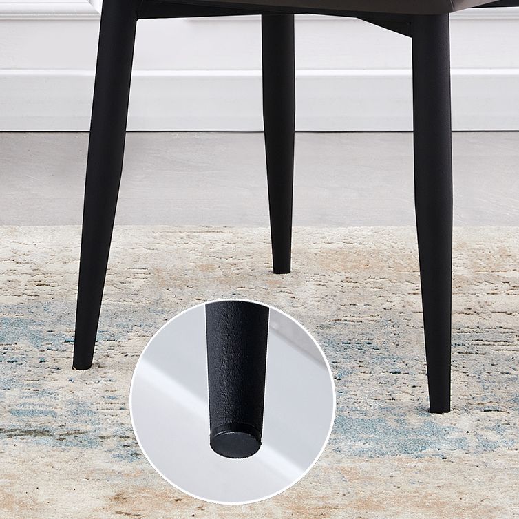 Sillas tapizadas de cuero de estilo nórdico, sillones Wingback Parsons