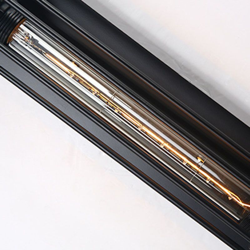 Metal Industrial Wall Sconce Cylinder Shape Wall Light for Courtyard