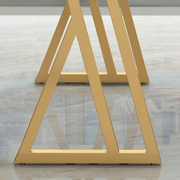 Stone Bar Table Set Glam Style Rectangle 1/2/7 Pieces Pub Table Set