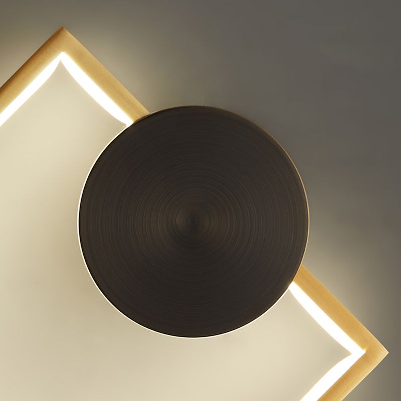Geometrische Form Metallwandbeleuchtung moderne ein Lichtwandmontageleuchte