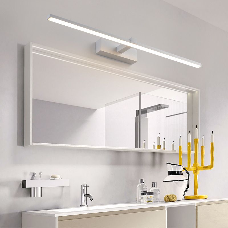 Metal Linear Shade Wall Sconce in Modern Concise Style Acrylic Mirror Wall Lighting