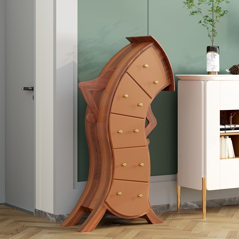 Ultra-Modern Lingerie Chest Birch Vertical Storage Chest Dresser for Bedroom