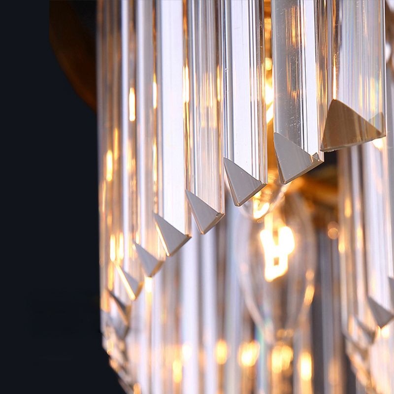 Modern Flush Mount Beleuchtung Gold Drum Flush Deckenleuchte Licht mit Crystal Shade