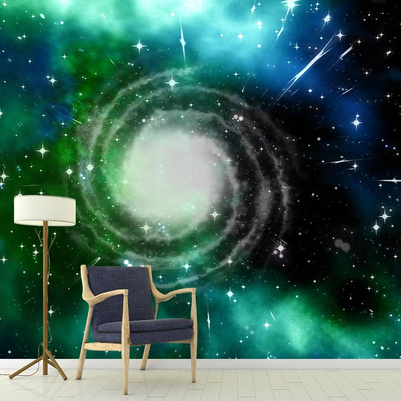 Astronomy Wall Mural Sci-Fi Style Wall Covering for Sitting Room Decor