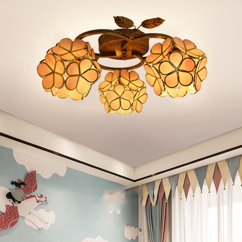 Creative Glass Flush Mount Ceiling Light Modern Flush Mount Ceiling Fixture