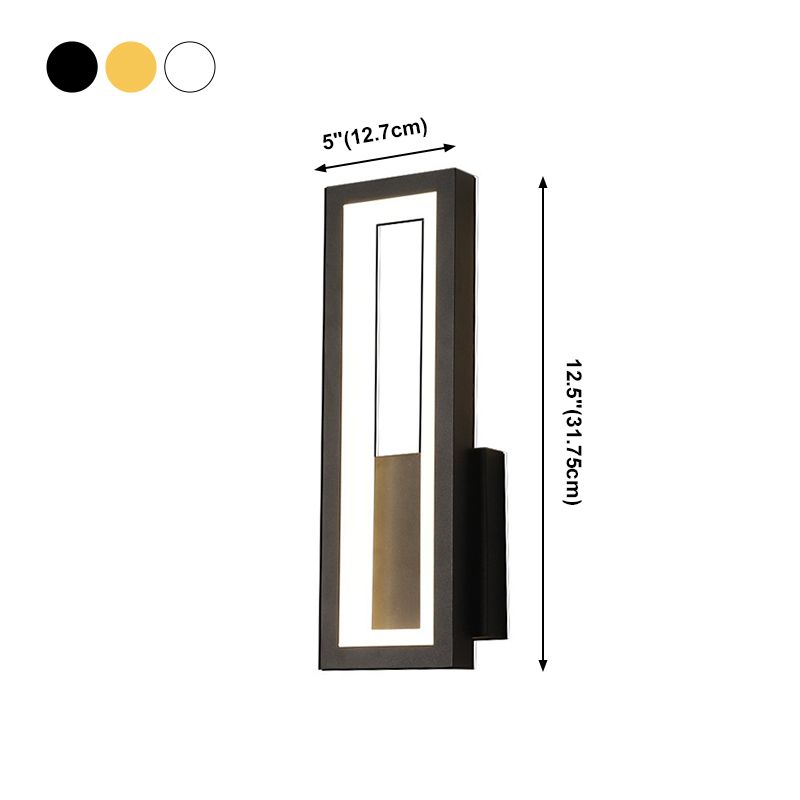 Forme carrée 1 éclairage mural clair
