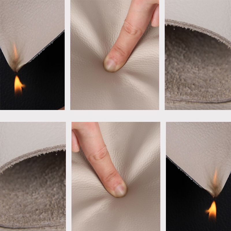 Modern Genuine Leather Sectional Sofa, Pillow Top Arm Sectional Sofa