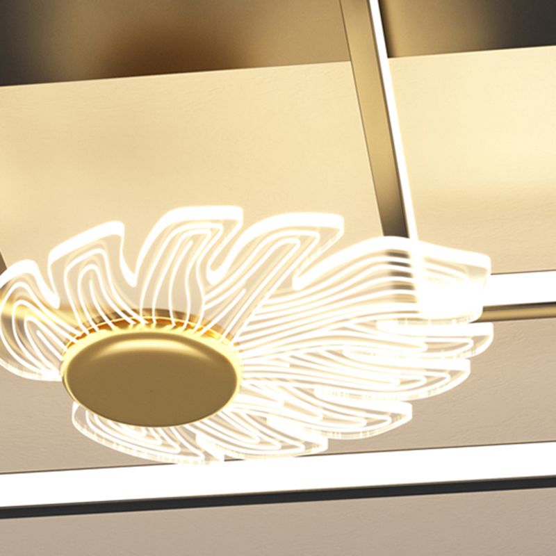Luminaires semi-encastrés de forme géométrique Luminaires semi-encastrés modernes en métal noir