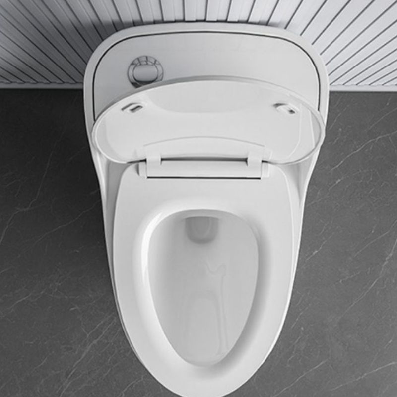 Traditional Ceramic Flush Toilet Floor Mounted Urine Toilet with Seat for Washroom