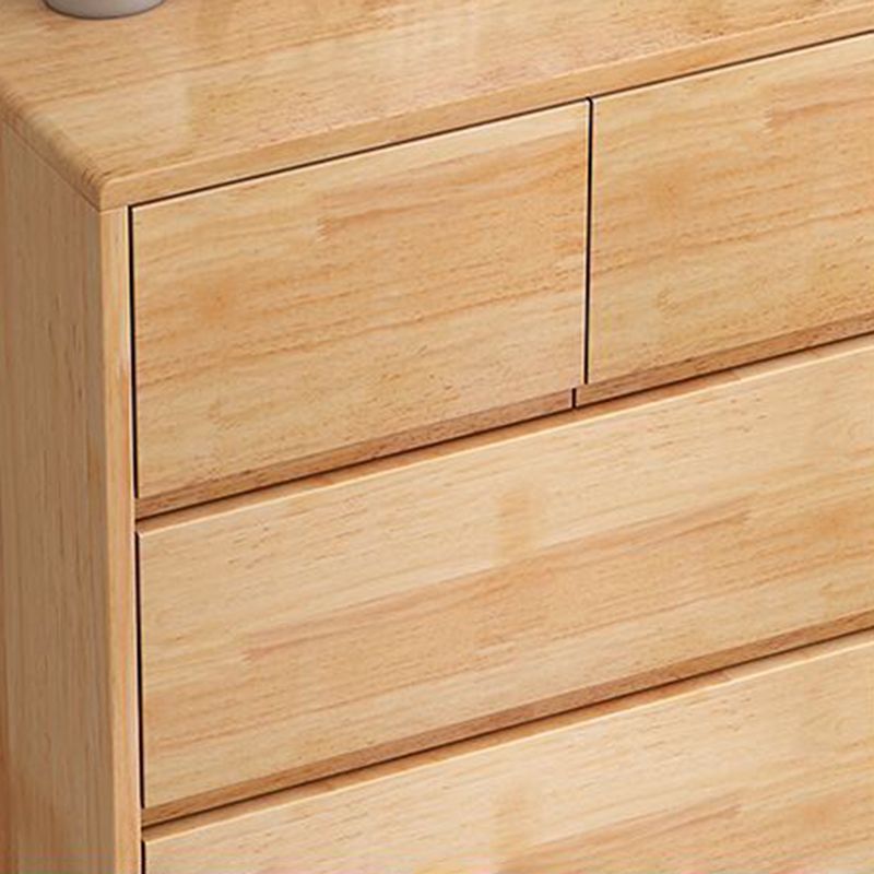 Rubberwood Accent Chest with Drawers 23.62" Long Contemporary Chest