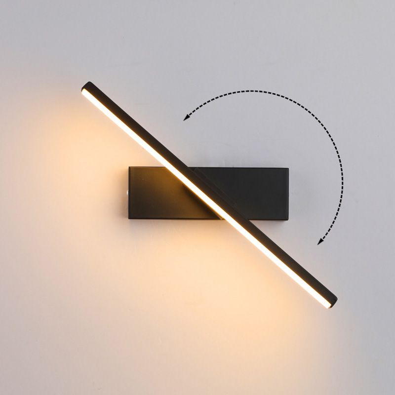Modern Minimalist style Linear Wall Mount Light Fixture Metal Wall Sconces for Bedroom