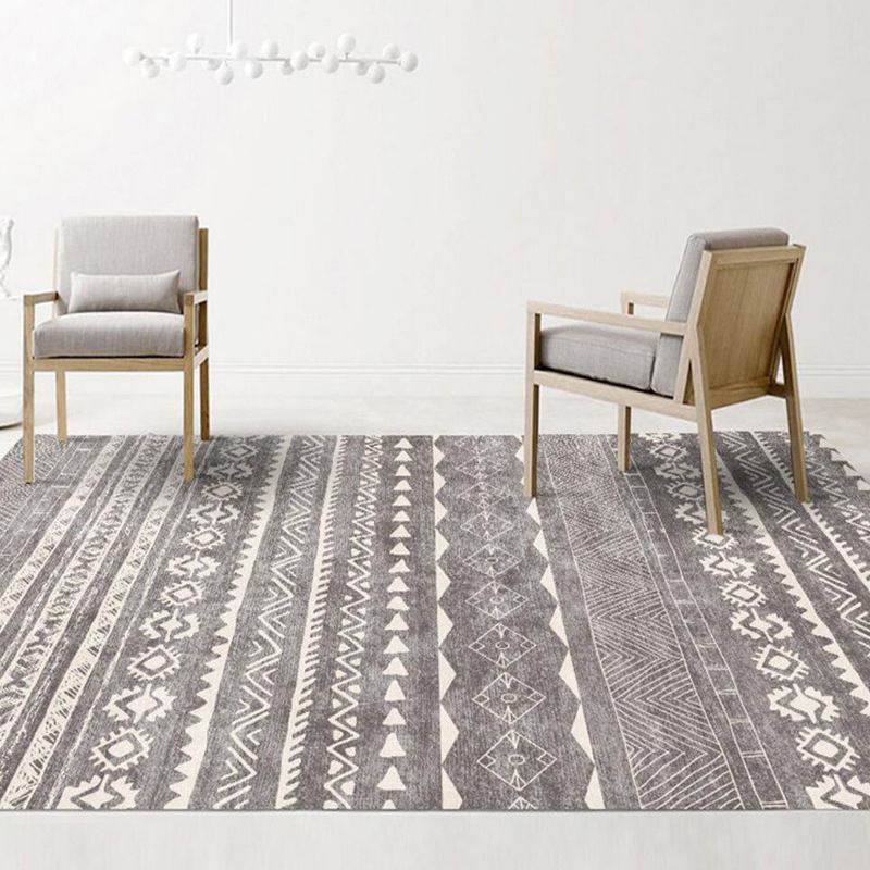 Argyle Bohemian Style Rug Teppich Fleckenresistent Teppich für Wohnkultur