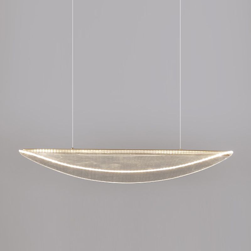 Clear Acrylic LED Pendant Ceiling Modernism Unique Kitchen Island Lighting