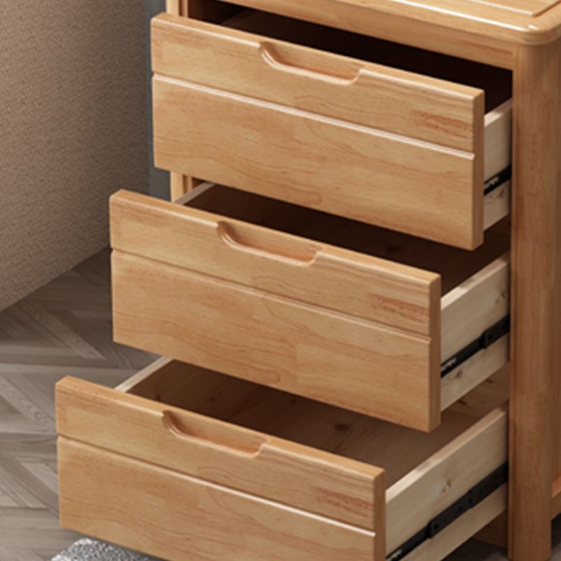 Bedroom Dresser Vertical Solid Wood Storage Chest with 3 / 4 / 5 Drawers