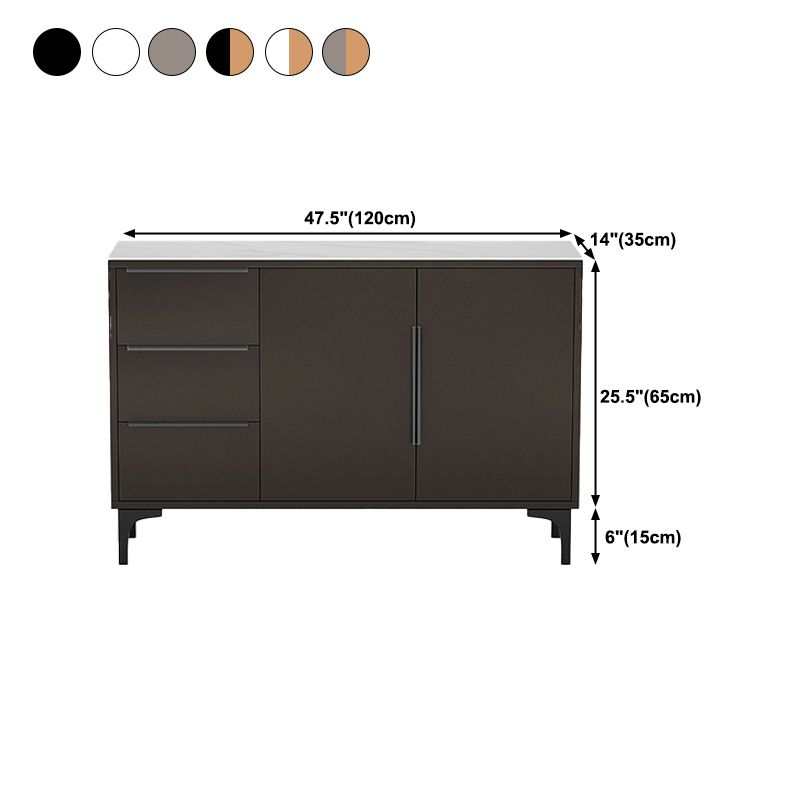 Sintered Stone Enclosed TV Storage Scandinavian Rectangle TV Cabinet