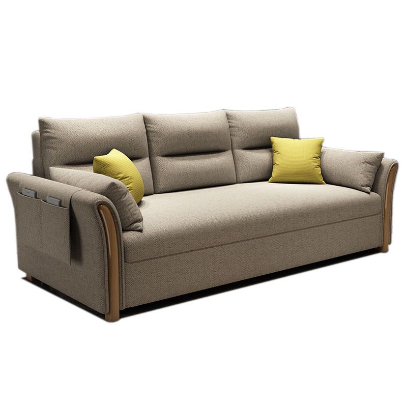 Fabric Sofa Bed Settee Furniture Flared Arm Latex Filled Sofa