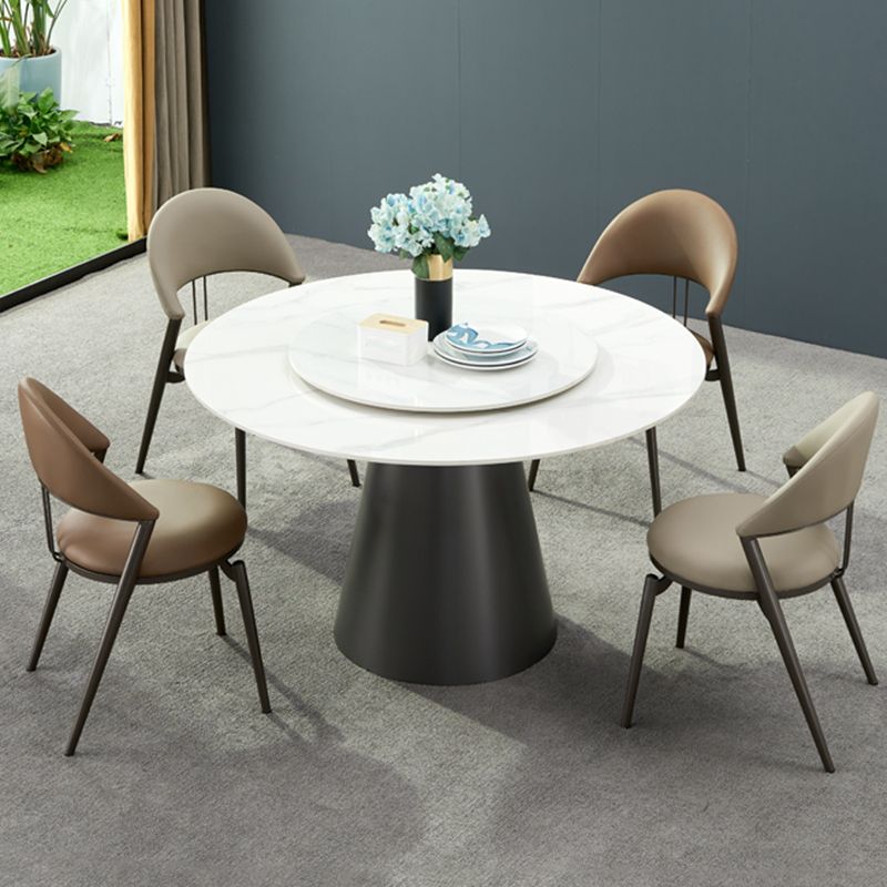 Metal Industrial Dining Chair Matte Finish Open Back Side Chair