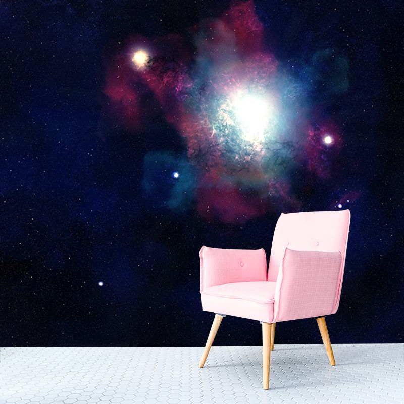 Washable Stain Resistant Wall Mural Wallpaper Galaxy Sitting Room Wall Mural