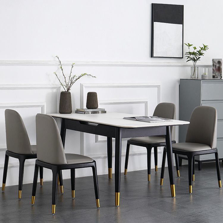 Modern 1/2/5/7 stuks dinette set rechthoekige eettafel set