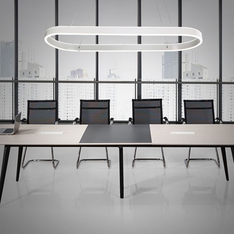 Modern Style Linear Shape Island Lighting Ideas Metal 2 Light Island Pendants in White