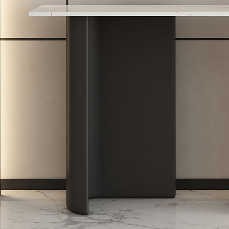 Glam Console Table Stone Rectangle Accent Table , 13.78-inch Wide