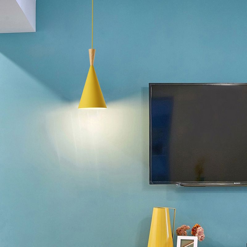 Aluminum 1-Light Pendant Lamp Creative Hanging Fixture for Dining Room