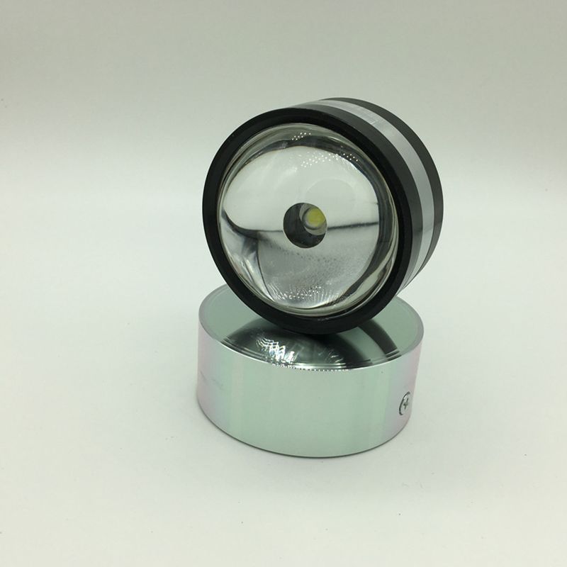 Stile moderno mini a led lampada a parete in cristallo lente in alluminio Ambiente Sconce da parete per caffetteria pub