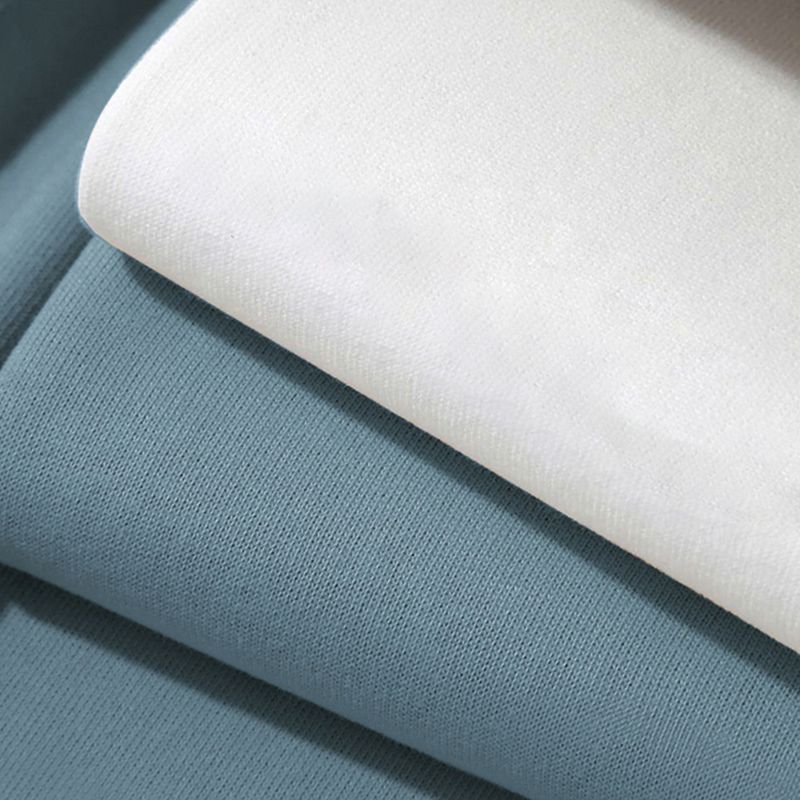 Elegant Fitted Sheet Cotton Solid Color Bed Sheet Set for Bedroom