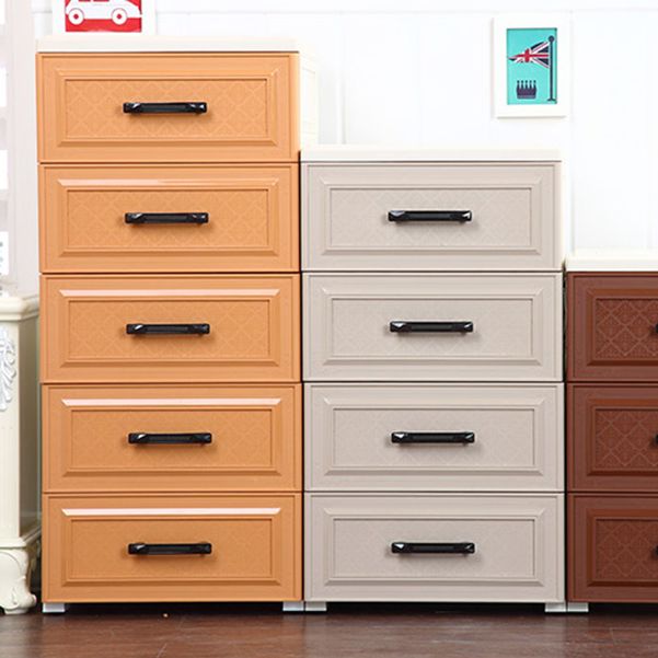Vertical Plastic Lingerie Chest Modern Style Storage Chest with 5 Drawers