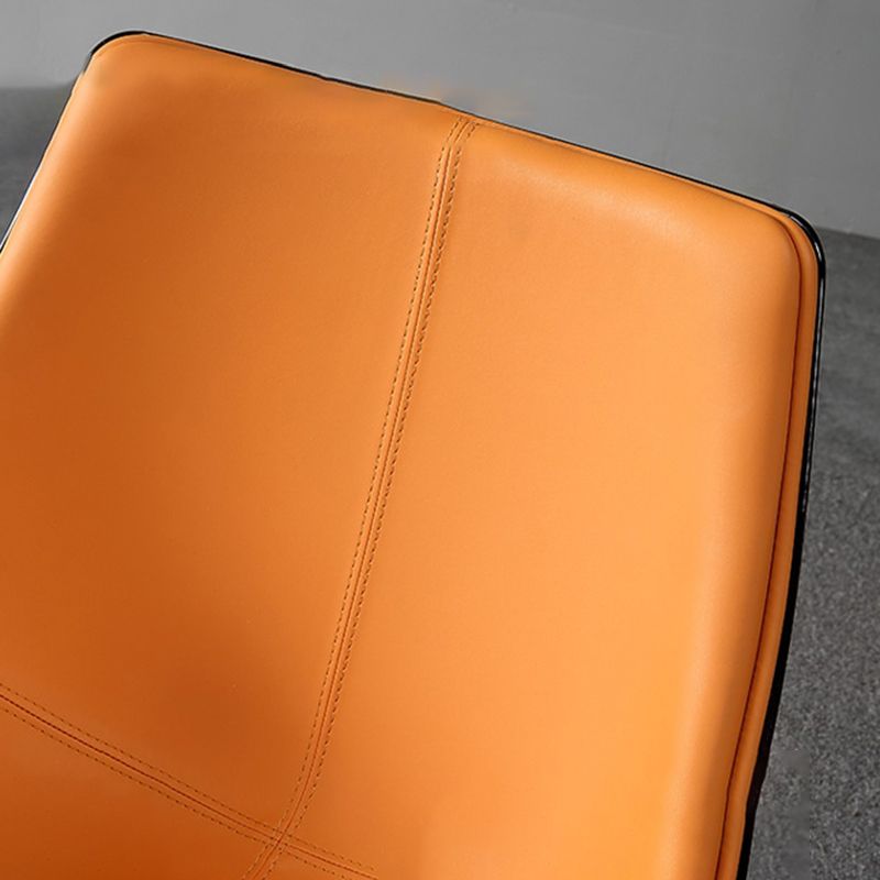Sillas de comedor estilo moderno Sillas auxiliares con brazos de cocina y patas de metal (juego de 2)