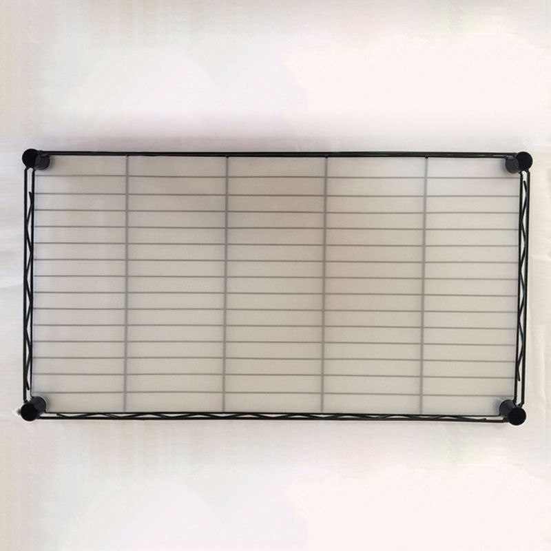 Modern Style Non-Hanging Armoire 4-Shelf Metal Wardrobe Closet