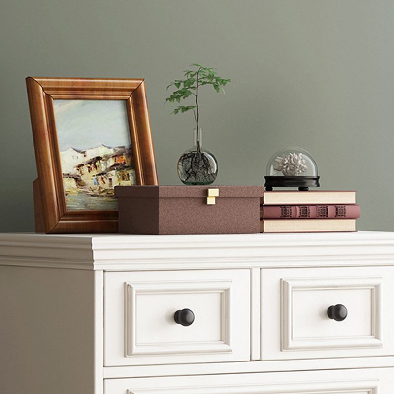 American Traditional Vertical Lingerie Chest Wood Storage Chest for Bedroom