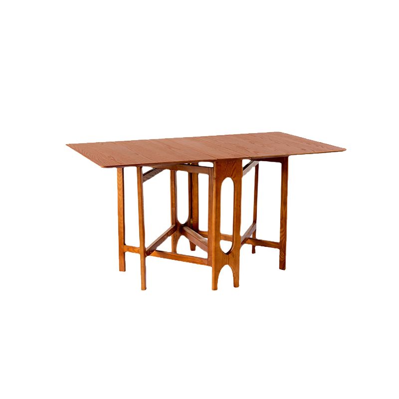 Drop-Leaf Dining Table Solid Wood Dining Table for Dining Room