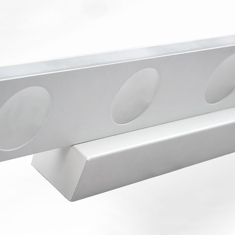 Bagno oblungo LED Vanity Light Acrilico 4/6 Luci Simplicità Specchio montato a parete Accensione in caldo/bianco