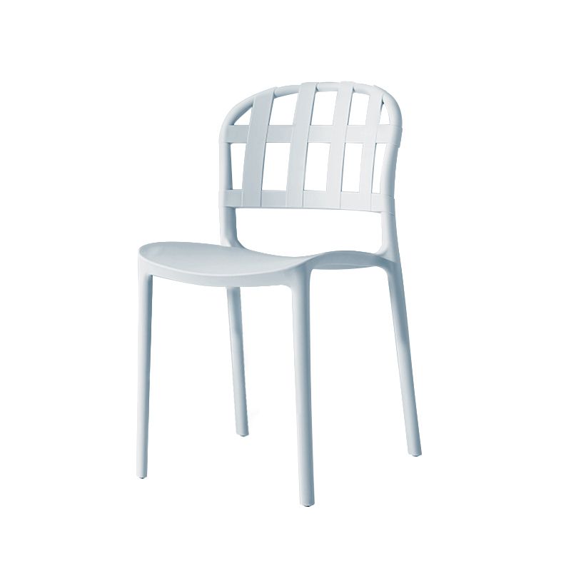 Plastic Armless Dining Chairs Scandinavian Style Home Dining Side Chair
