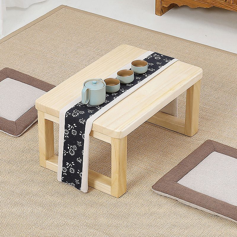Modern Style Wooden Base Top Rectangular Coffee Table for Apartment