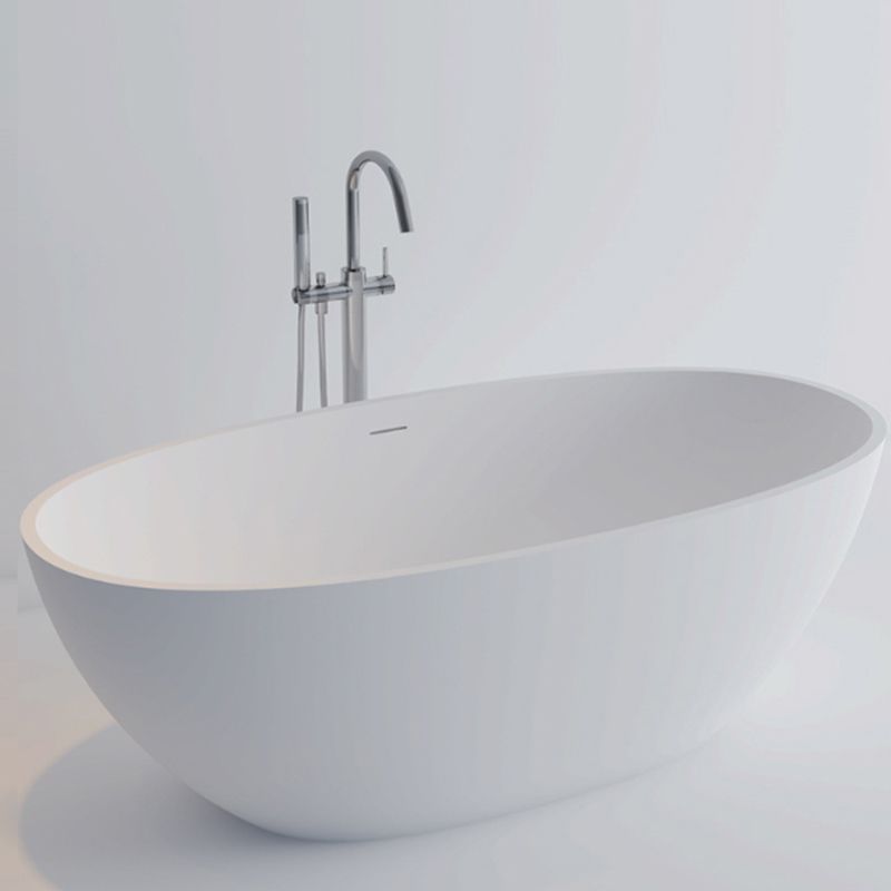 Stone Soaking Bathtub Antique Finish Flat Bottom Back to Wall Bath Tub