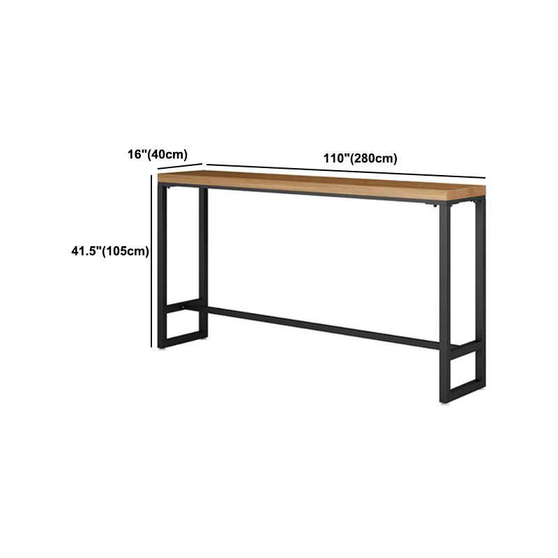 Modern Style 1/5/9 Pieces Bar Table Set Rectangle Pine Wood Counter Table for Cafe