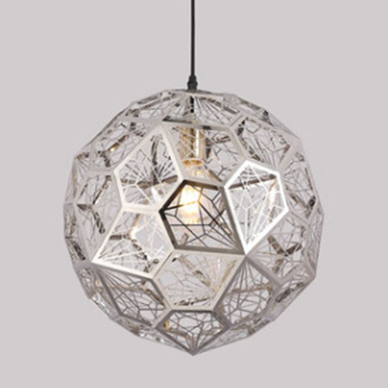 1-Light Metal Suspended Lighting Fixture Contemporary Pendant Light Kit for Dining Room