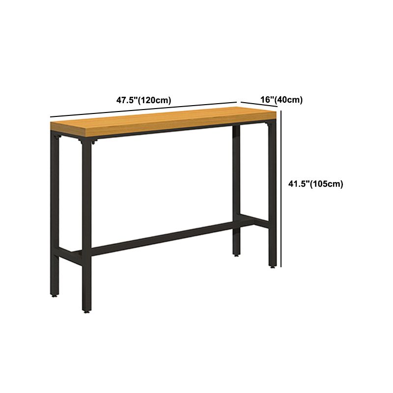 Industrial 1/2/6/11 Pieces Solid Wood Bar Table Set Rectangular Counter Set for Home Use