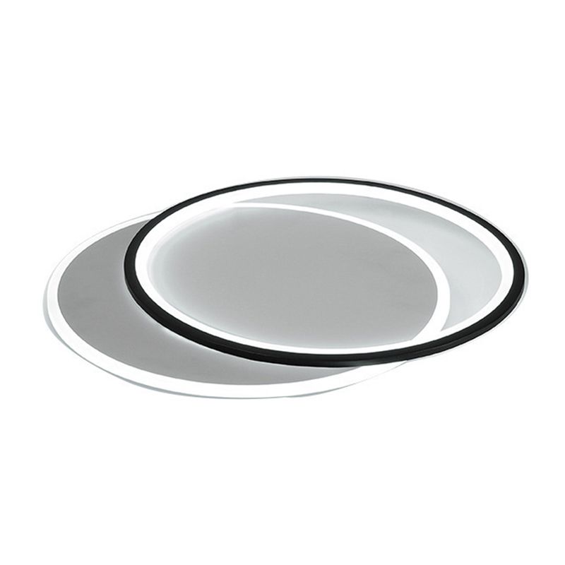 LED Modernism Ceiling Light Black Flush Mount Lighting for Hallway