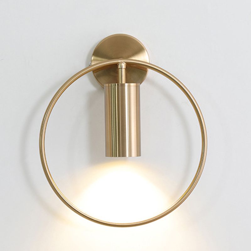 Post-Modern Wall Sconce Pivot Shade Sconce Lamp with Metal for Bedroom