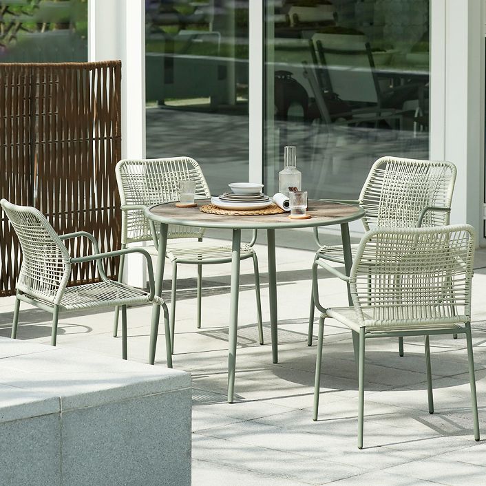 Modern Style Bistro Table Set Round 1/2/3/5 Pieces Bistro Table Set