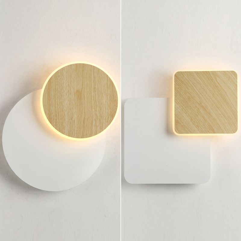 Finitura in legno Mobile sfumatura da muro da parete Minimalist LED SCONCE LUCE PER LAVOGLIA